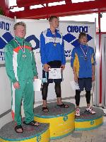 vyhlášení 50M starší dorostenci - 2. Michal Ledl