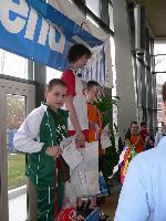 vyhlášení 200P starší žáci - 2. Matěj Kozubek