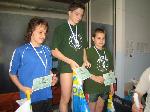 vyhlášení 100P starší žáci - 1. Lukas Pavlov, 3. Matěj Kozubek