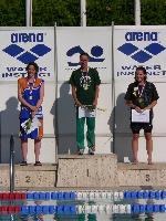 vyhlášení 100M ženy - 1. Alžběta Řehořková, 2. Lenka Jarošová