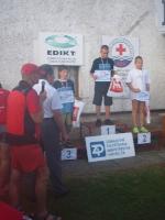 vyhlášení 1km mladší žáci - 2. Tomáš Kozubek