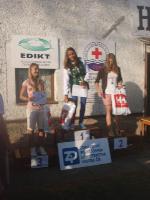 vyhlášení 3km dorostenky a ženy - 1. Tereza Skuhrová