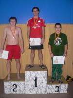 vyhlášení 200M muži - 3. Matěj Kozubek