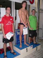 vyhlášení 100M muži - 3. Ondřej Smetana