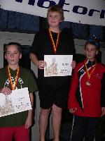 vyhlášení 100K žáci 1999 - 2. Michal Boudník