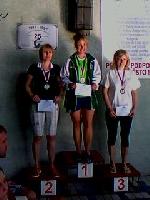 vyhlášení 3km ženy masters D - 1. Kateřina Skuhrová