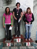 vyhlášení 3km M-C ženy: 1.Šárka Landsmannová