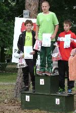 Vyhlášení 5 km žáci: 1. Tomáš Kozubek