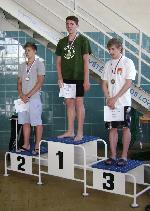 vyhlášení 100 M md: 1. Petr Novák 