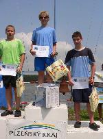 vyhlášení 5km starší žáci - 2. Tomáš Kozubek