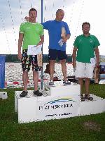 vyhlášení 10km masters D - 2. Josef Kysilka a 3. Radek Táborský