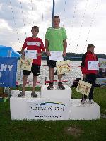 "příchozí" žactvo na 0,5km - 1. Tomáš Kozubek