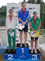 vyhlášení 200M ženy - 2. Alžběta Řehořková, 3. Tereza Martínková