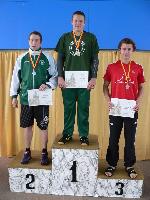 vyhlášení 400K muži - 1. Matěj Kozubek (zastupuje Tom), 2. Martin Břenda