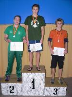 vyhlášení 1500K muži - 1. David Molinaro, 2. Martin Břenda