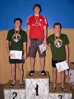 vyhlášení 400PZ muži - 2. Štěpán Cagaň, 3. David Molinaro