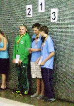 vyhlášení 100 P žáci 98: 2. Tomáš Kozubek 