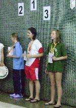 vyhlášení 200 M žačky 00: 3. Kateřina Doubková 