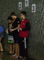 vyhlášení 100 M žáci 99: 2. Michal Boudník 