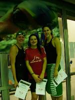 vyhlášení 100PZ ženy: 1. Anna Kolářová, 2. Kristýna Horská, 3. Tereza Hromádková 