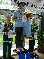 vyhlášení 400K žačky 2001 - 2. Tereza Muselová, 3. Tamara Grécová