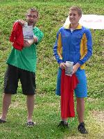 radost z diplomu po dobití Brnda