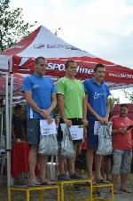 Vyhlášení 10km muži: 1. Matěj Kozubek