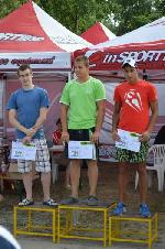 Vyhlášení 3km muži: 1. Matěj Kozubek