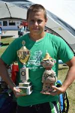 Matěj s trofejemi