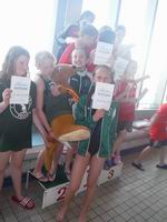 vyhlášení 4x50 K žačky - 2. Grécová, Jarešová, Ticháčková, Muselová