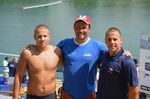 Tomáš a Matěj s osobním trenérem Srbem