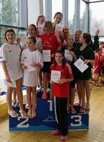 vyhlášení 4x50 PŠ žákyně: 3. Ticháčková, Muselová, Grécová, Jarešová