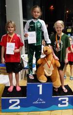 vyhlášení 200 PZ žákyně 2004: 1. Veronika Muselová, 3. Klára Grécová