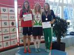 vyhlášení 50P starší dorostenky - 1. Kristýna Horská, 3. Karolína Marešová