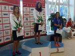 vyhlášení 100M starší dorostenky - 2. Anna Kolářová