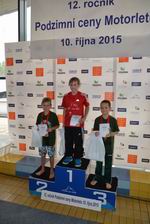 vyhlášení 200Z nejmladší žáci - 2. Max Sedláček a 3. Jakub Chára