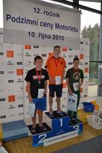 vyhlášení 200M starší žáci - 3. Tomáš Hrunek