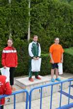 vyhlášení mladších žákyň 50M - 1. Veronika Muselová