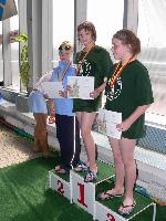 vyhlášení 100PZ žačky 1997 - 1. Olga Vaníčková, 3. Adéla Zvěřinová