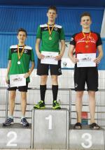 vyhlášení 200M muži - 1. Tomáš Hrunek, 2. Kryštof Horský