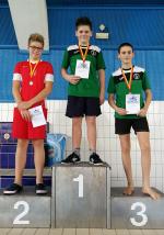 vyhlášení žáci 2005 - 1. Denis Tikovský, 3. Jan Carda