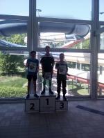 vyhlášení žáci 2006 2NM - 1. Jakub Chára a 3. Václav Eybl