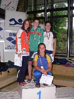 vyhlášení 50M starší dorostenky - 1. Tereza Hromádková