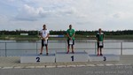 vyhlášení MČR 20km muži - 1. Matěj Kozubek, 3. Martin Straka