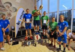 vyhlášení ČP DP 2019 - muži - 1. Matěj Kozubek, 3. Vojislav Štěrba, 4. Martin Straka