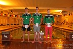 vyhlášení mladšího dorostu - 1. David Lahoda, 2. Jan Carda, 3. Michal Judickij