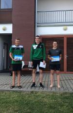 vyhlášení kadetů na 3 km - 1. Jan Carda, 2. Jakub Chára (zastoupil Marťas)