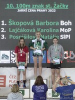 vyhlášení 100Z starší žačky - 1. Barbora Škopová