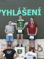 vyhlášení 100M mladší dorostenky - 1. Terka Čermáková