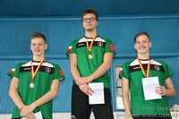 vyhlášení 1500K - 1. Tadeáš Neliba, 2. Radek Šimsa, 3. Ondra Šimsa